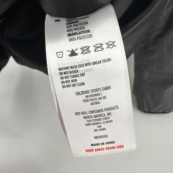 Red Bull Distribution Jacket Mens 3XL Gray Full Zip Lined Long Sleeve Bomber - Picture 7 of 11